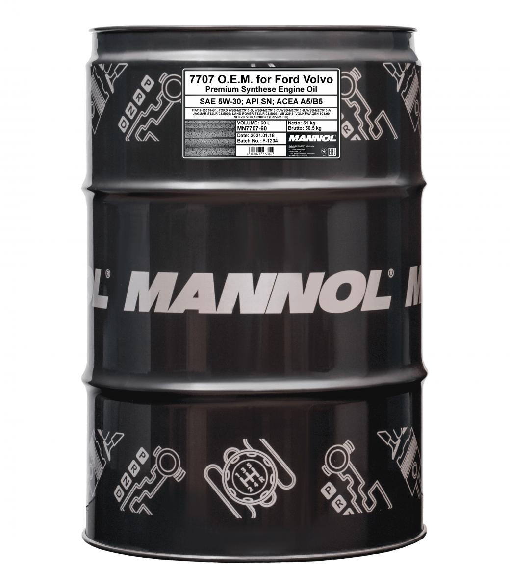 60 Liter Mannol 5W-30 7707 O.E.M. FORD VOLVO