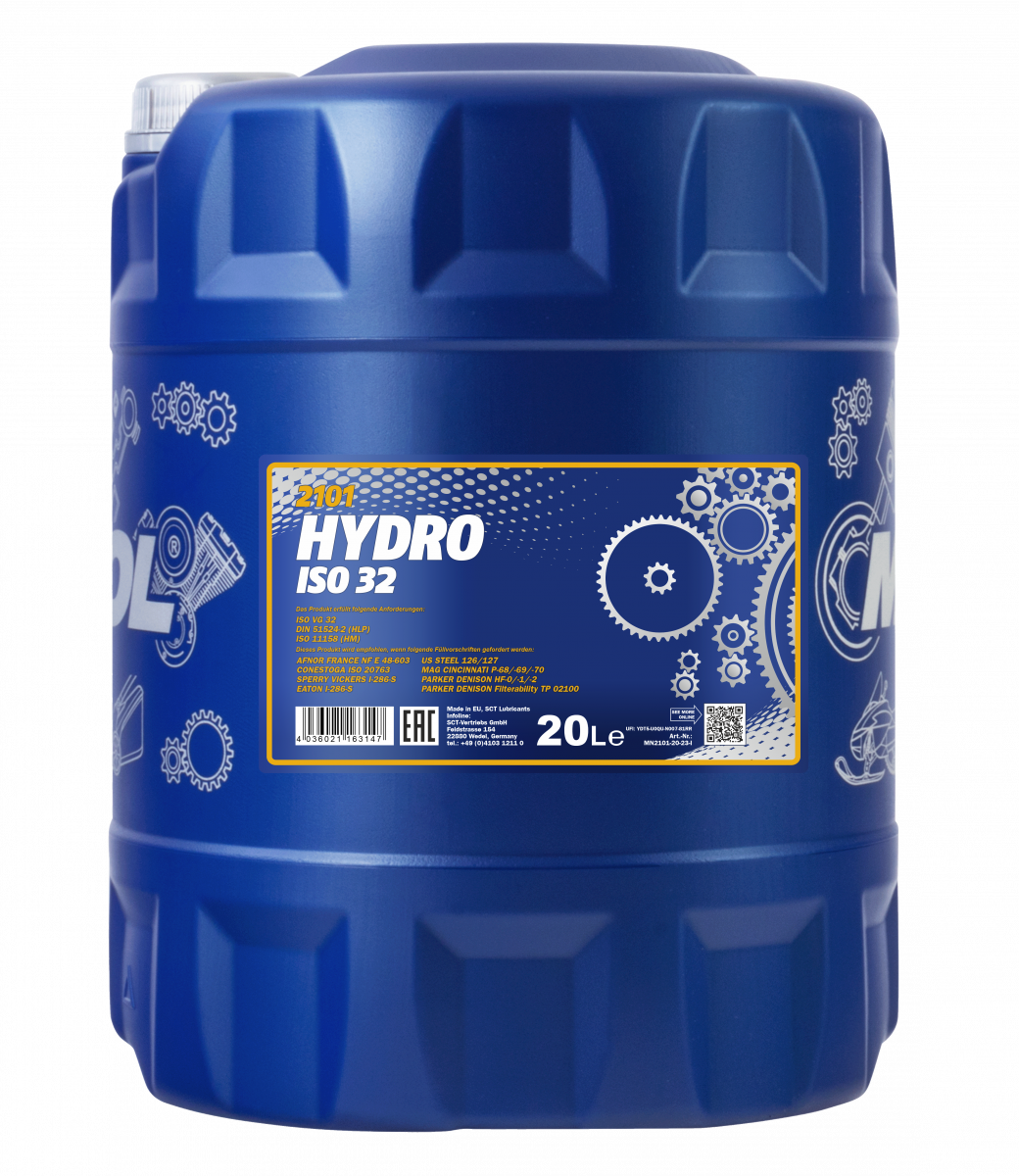 20 Liter Mannol Hydraulische Olie Hydro ISO 32 - € 41,95