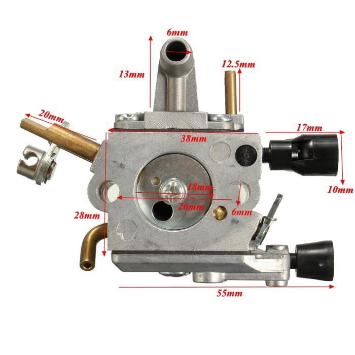 Carburateur (1) passend op Stihl oa.FS400-FS450-FS480 SP400 - €