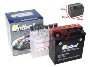 Accu Unibat CB5LB-BS P 12 Volt - 5Ah - € 19,95