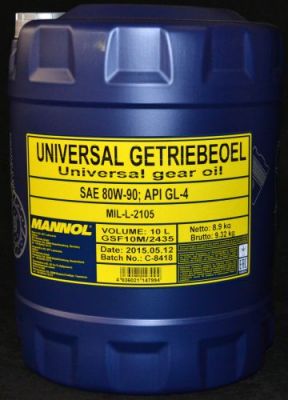 10 Liter Mannol Transmissieolie Universal 80W-90 - €34,95